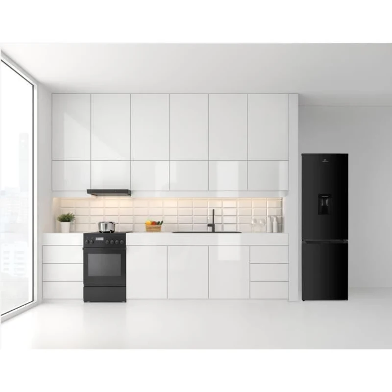 Réfrigérateur congélateur bas CONTINENTAL EDISON - 251L -Total No Frost(Sans givre) - Noir - L 55 cm x H 180 cm