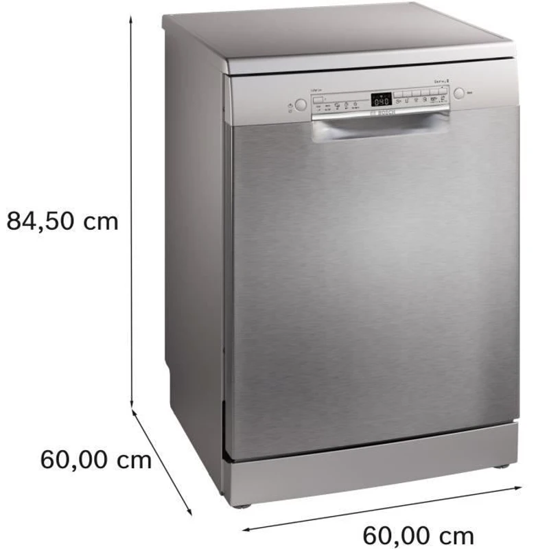 Lave-vaisselle pose libre BOSCH SMS2HVI02E SER2 - 14 couverts - Induction - L60cm - 46 dB - tiroir a couverts - Inox