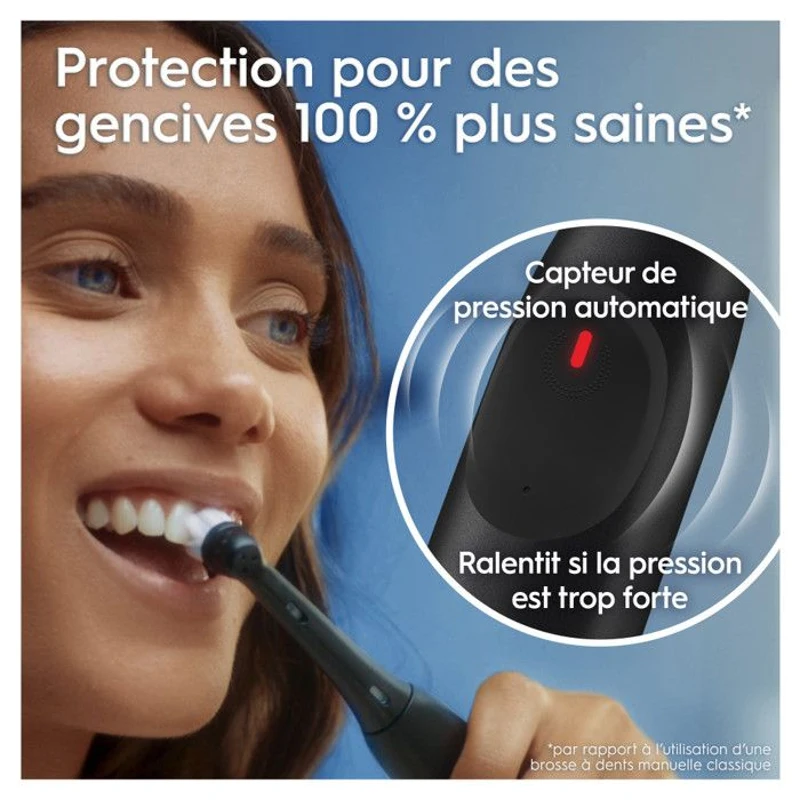 Brosse a dents électrique - ORAL-B - iO2 - Noir - 3 modes de brossage - Minuteur 2 minutes