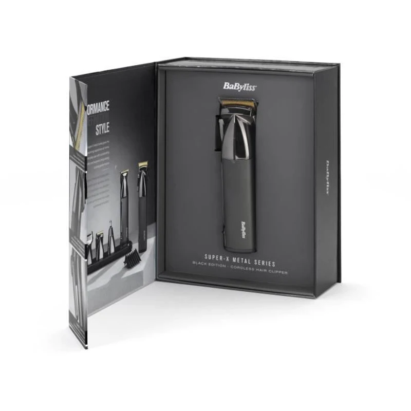 Tondeuse cheveux - BaByliss - E991E - Super-X Metal Series - Édition Spéciale avec lames en titane 12 accessoires