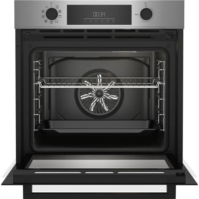 Four encastrable Pyrolyse Chaleur pulsée BEKO BBIM11300XMP Inox - Porte froide - 72L - Classe A+