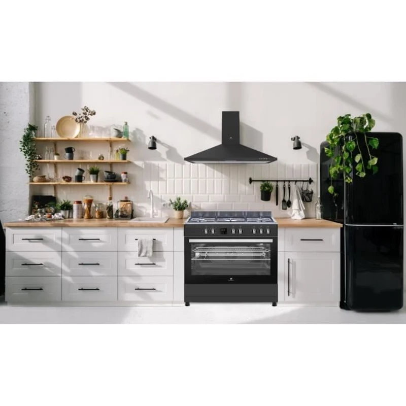 Cuisiniere piano four multifonctions catalyse - CONTINENTAL EDISON - CECP9060BDD- 95 L - Affichage digital - L90 x H 85 cm - Noir