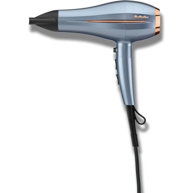 Seche-cheveux - BaByliss - D251PE - Denim Luxe - Léger - 2200 W Moteur DC High Torque- Concentrateur inclus