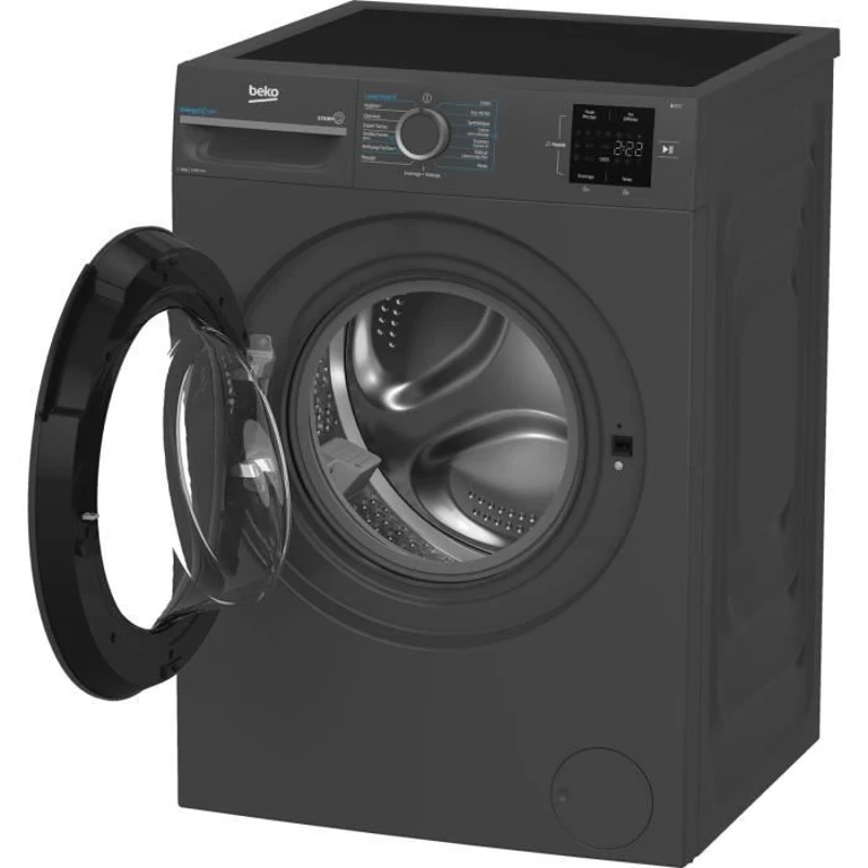 Lave-linge hublot BEKO bPRO 500 BM0WU38411FB - 8 kg - 1400 trs/min - Classe A - Noir