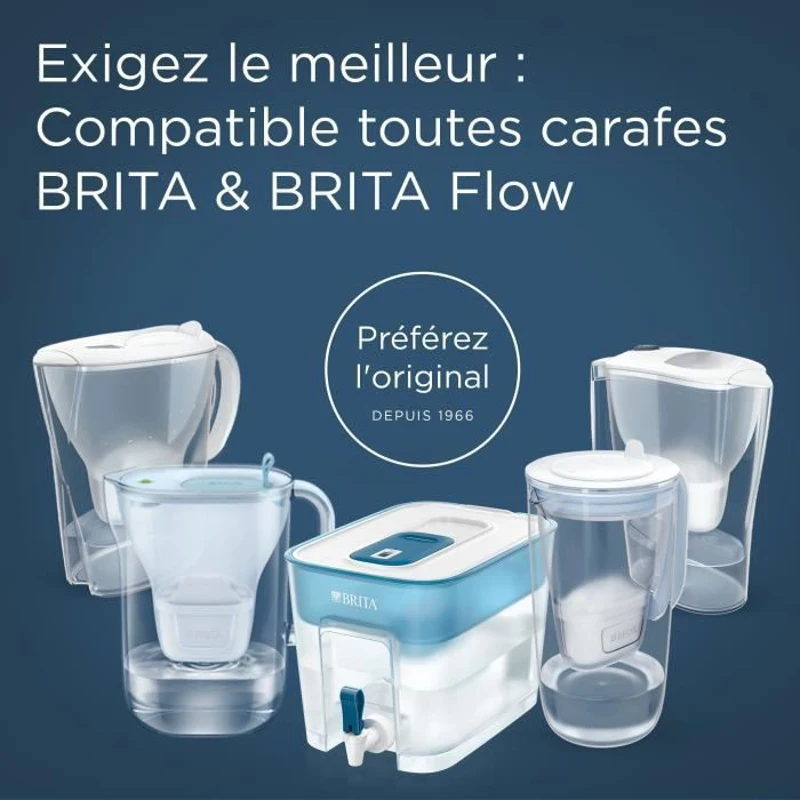 Cartouche BRITA - MAXTRA PRO Expert Anti Tartre - Pack de 4 - Jusqu'a 600L d'eau filtrée