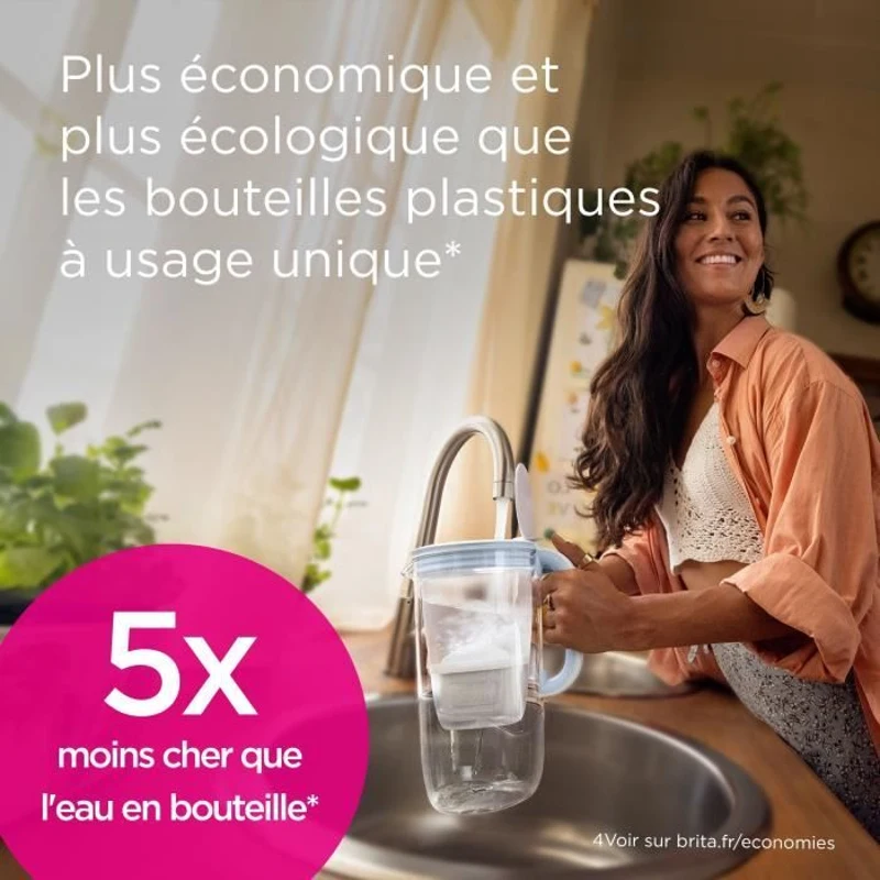Cartouche BRITA - MAXTRA PRO Expert Anti Tartre - Pack de 4 - Jusqu'a 600L d'eau filtrée