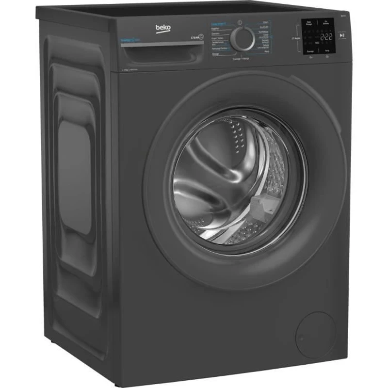Lave-linge hublot BEKO bPRO 500 BM0WU38411FB - 8 kg - 1400 trs/min - Classe A - Noir