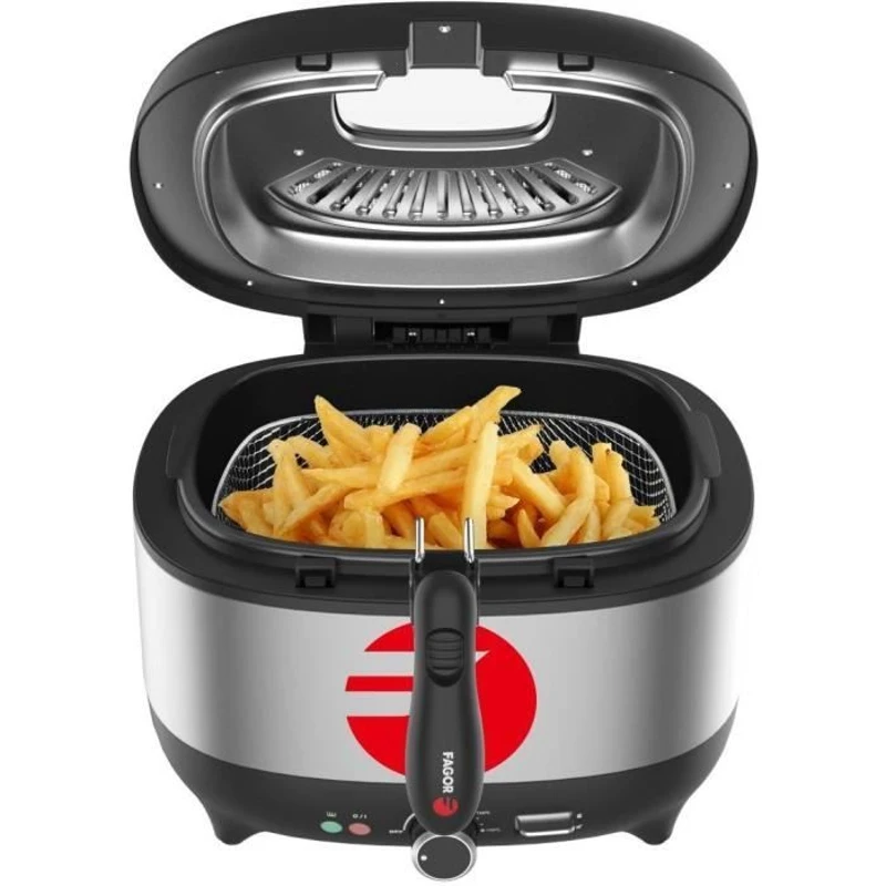 Friteuse électrique FAGOR - FG2310 - Capacité 3,5L - Jusqu'a 190°C - Filtre anti odeurs - 1800W