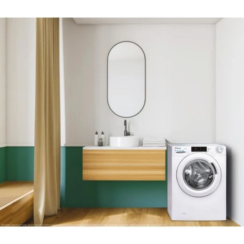 Lave-linge séchant CANDY CSW 475TWME/FR - 7 / 5 kg - moteur BLDC - 1400 trs/min - Blanc