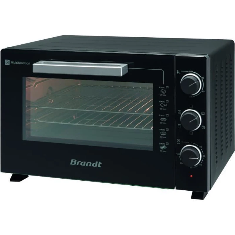 BRANDT Four multifonction 46L 1800 Watts tournebroche FC469MUB noir