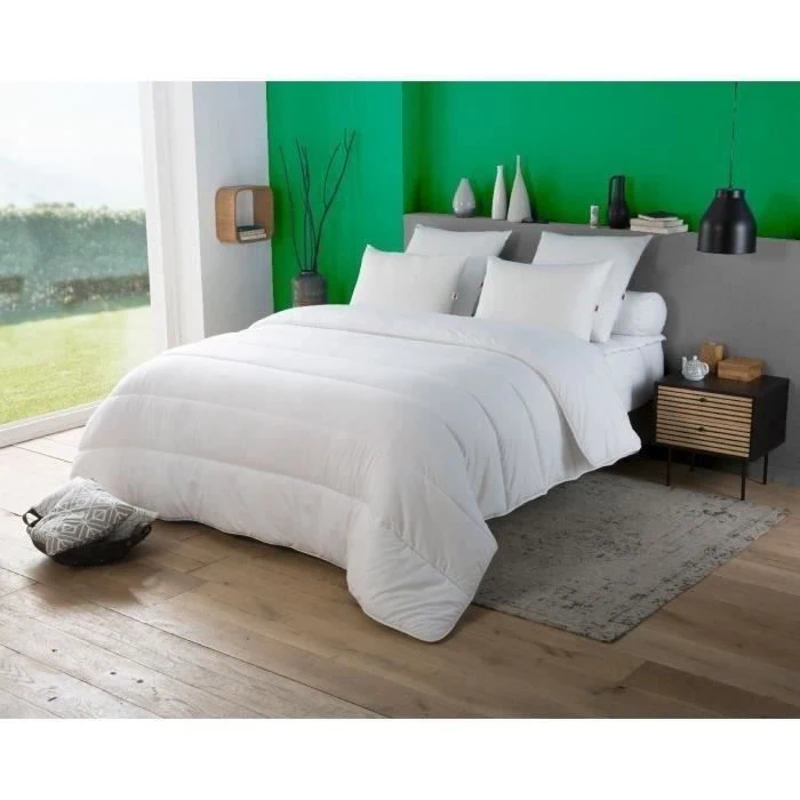 DODO Couette tempérée 300gr/m² anti-acarians VICTORIA 140x200 cm blanc