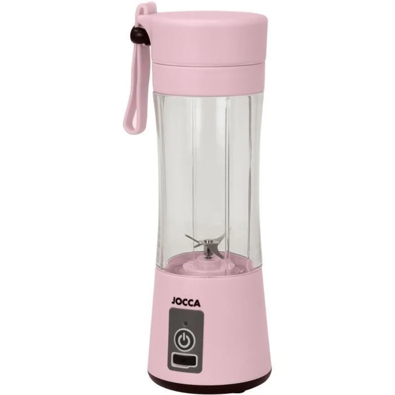 Blender portable - JOCCA - SWEET - 380 ml - 2000 mAh - Avec câble USB - Rose