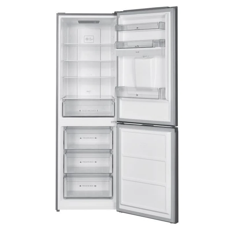 Réfrigérateur congélateur bas - CONTINENTAL EDISON - 325L - Total No Frost (Sans givre)- distributeur d'eau- Inox
