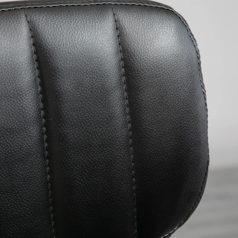 HOMCOM Banco de Massagem Giratório Altura Ajustável 47-62 cm Assento Matelassado Preto