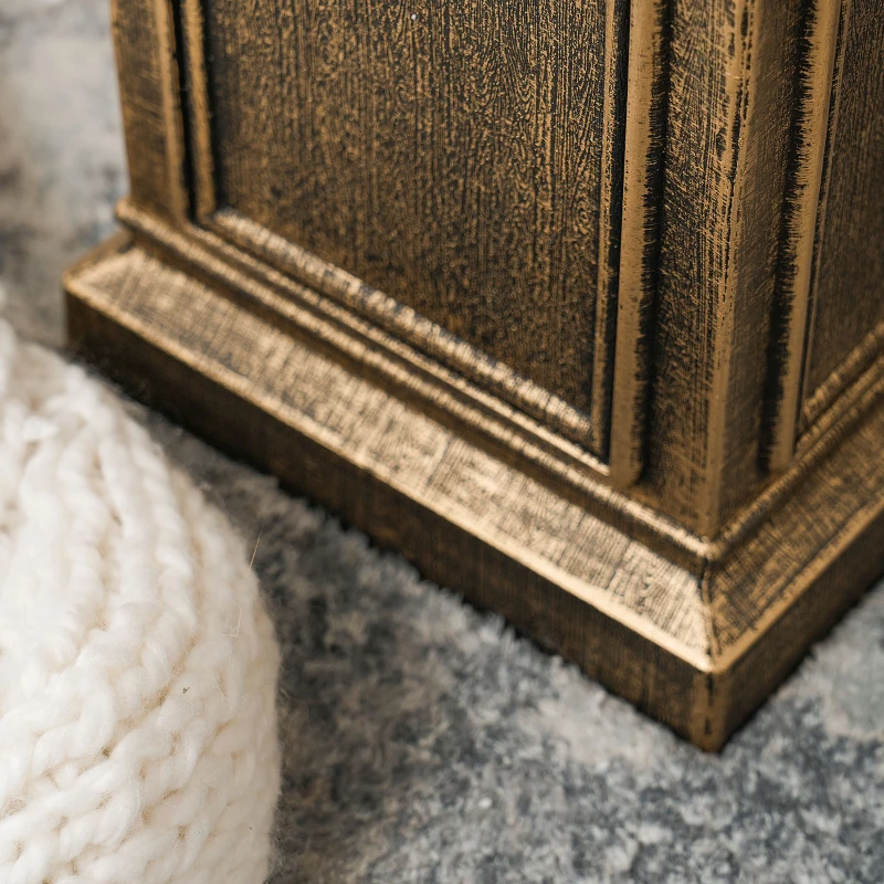 Outsunny Candeeiro de Pé de Natal LED 1,25 m com Bagas e Laço Verde