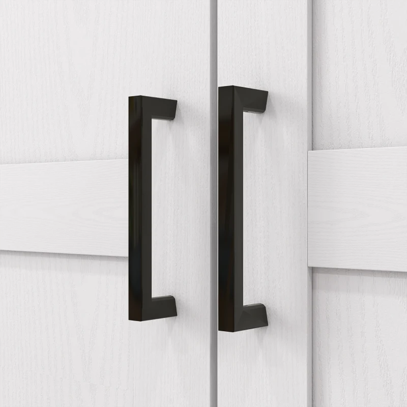 HOMCOM Buffet de Cozinha 5 Níveis com Portas e Prateleiras Reguláveis 60x40x120 cm Creme