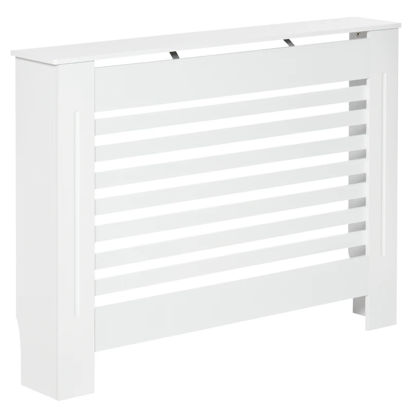 HOMCOM Cobertura para Radiador em Mdf Prateleira Decorativa 112x19x81 cm Branco