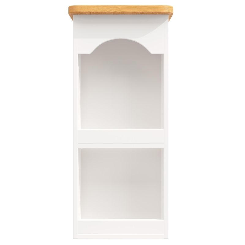 360° Rotating Bar Table with Rotating Side Table, Double-Layer Spice Rack, Extendable Kitchen Island with 6 Drawers, 137L x 39W x 90H cm, White