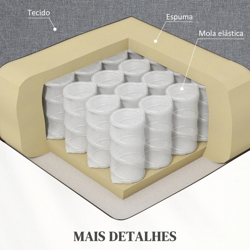 HOMCOM Poltrona Reclinável Elétrica Levanta Pessoas com Massagem Vibratória e Aquecimento  98x96x105 cm Cinza