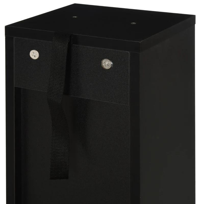 HOMCOM Lot de 2 étagères colonnes armoire de rangement CD-DVD 12 compartiments 21 x 22,5 x 88,5 cm capacité 204 CD noir