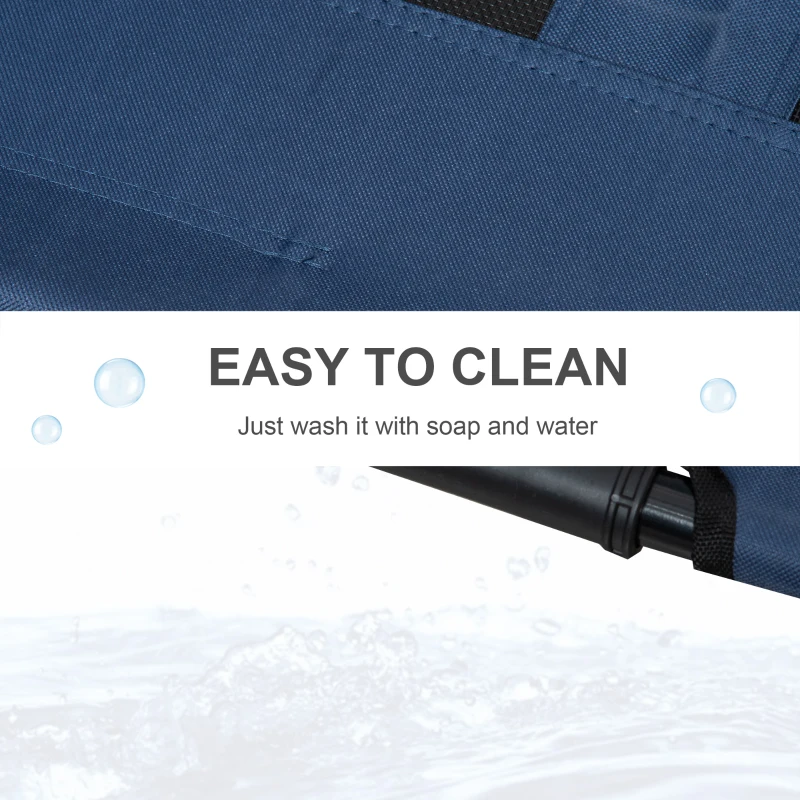 PawHut Pat pe picioare pat pentru câini pisici pat de tabără pat ridicat animale material textil Oxford textilenă micro-perforată oțel