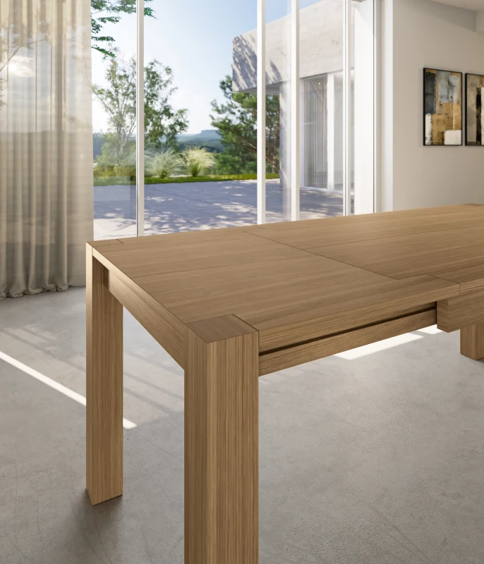 E-STYLO Tavolo allungabile in rovere, ideale per chi ama il calore e l’eleganza del design classico ma desidera un complemento d’arredo versatile e funzionale