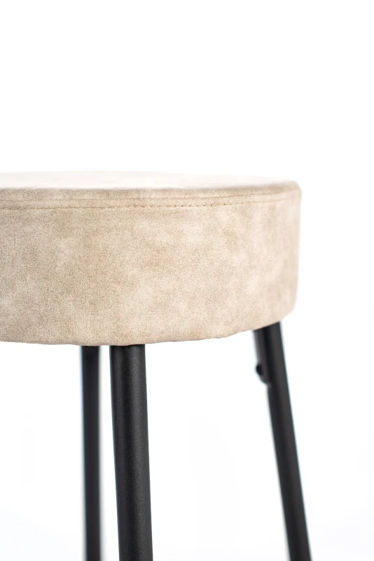 E-STYLO Sgabello in microfibra imbottita dal design moderno e lineare, perfetto per ricreare l’atmosfera dei classici bar americani direttamente a casa tua, 33cm X 33cm H. 77.5cm