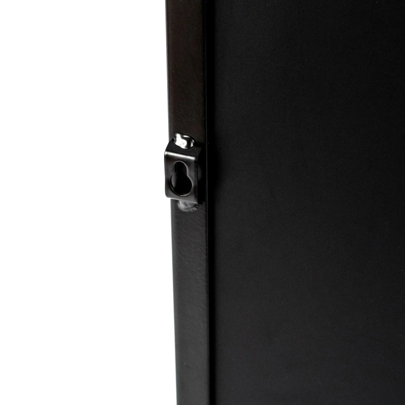 E-STYLO Specchio rettangolare con cornice in metallo nero, perfetto per aggiungere un tocco di stile moderno e minimale a qualsiasi ambiente, 70cm X 40cm H. 15cm