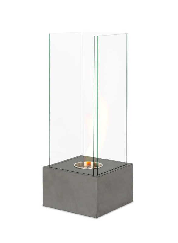 E-STYLO Biocamino da terra moderno, perfetto per aggiungere calore e atmosfera accogliente a qualsiasi ambiente, 25cm X 25cm H. 65cm