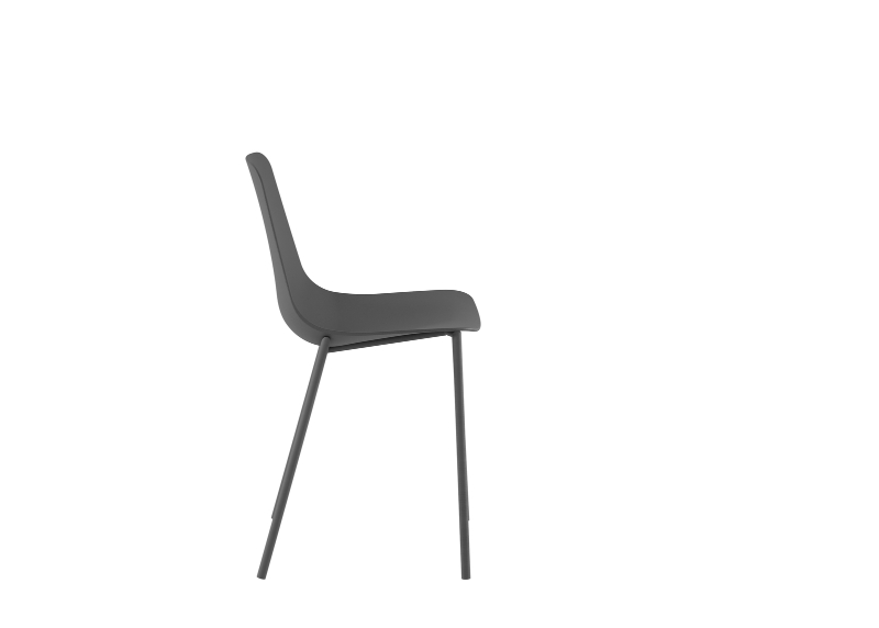 E-STYLO Sedia moderna in polipropilene, perfetta per arredare con stile cucine, sale da pranzo, soggiorni e ambienti contract come bar e ristoranti, 49cm X 48.5cm H. 88cm