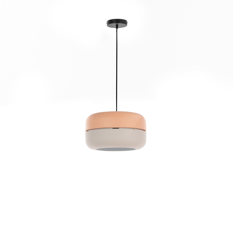 E-STYLO Lampada a sospensione bicolore, ideale per aggiungere un tocco di stile contemporaneo alla tua cucina, sala da pranzo o soggiorno, 35cm X 35cm H. 150cm