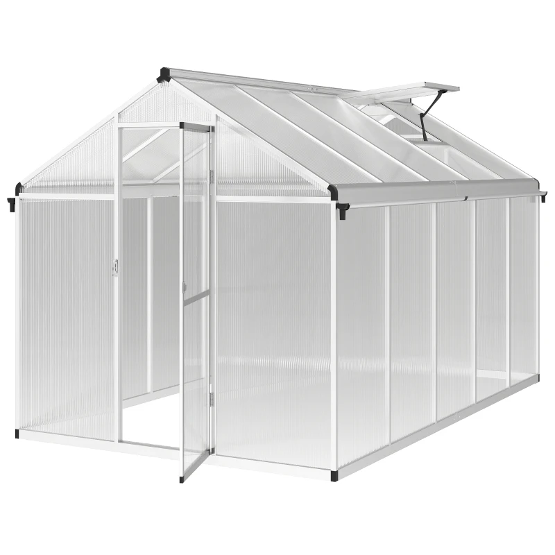 Outsunny 10 x 6ft Aluminium Frame Walk-In Greenhouse