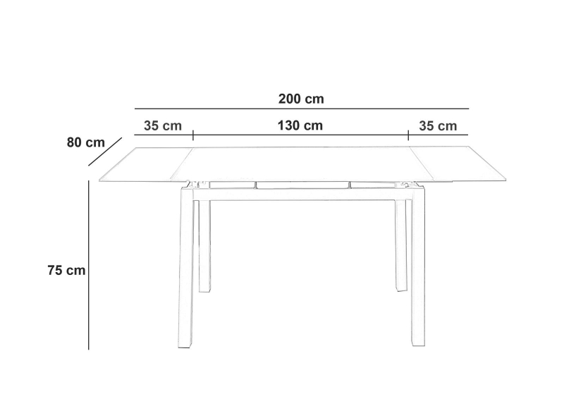 E-STYLO Tavolo allungabile moderno, caratterizzato da linee pulite e materiali di alta qualità, perfetto per chi cerca un arredo elegante e funzionale