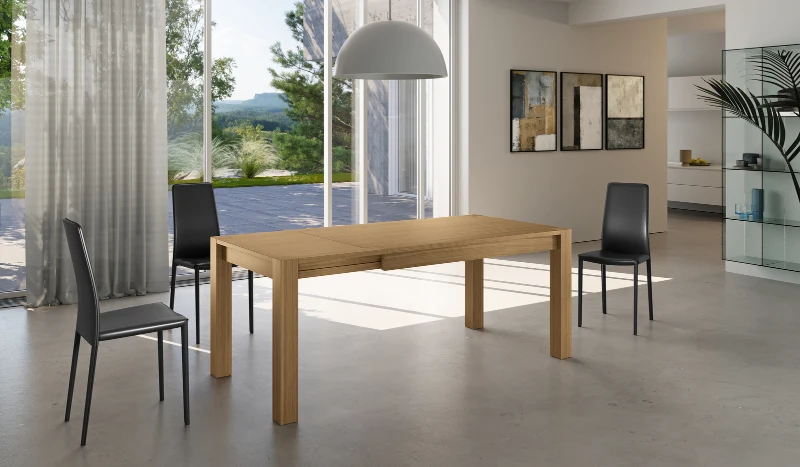 E-STYLO Tavolo allungabile in rovere, ideale per chi ama il calore e l’eleganza del design classico ma desidera un complemento d’arredo versatile e funzionale