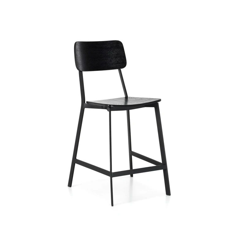 E-STYLO Sgabello moderno con alzata a gas, ideale per arredare angoli bar, cucine con penisola o isola con stile e funzionalità, 51cm X 51.5cm H. 97cm