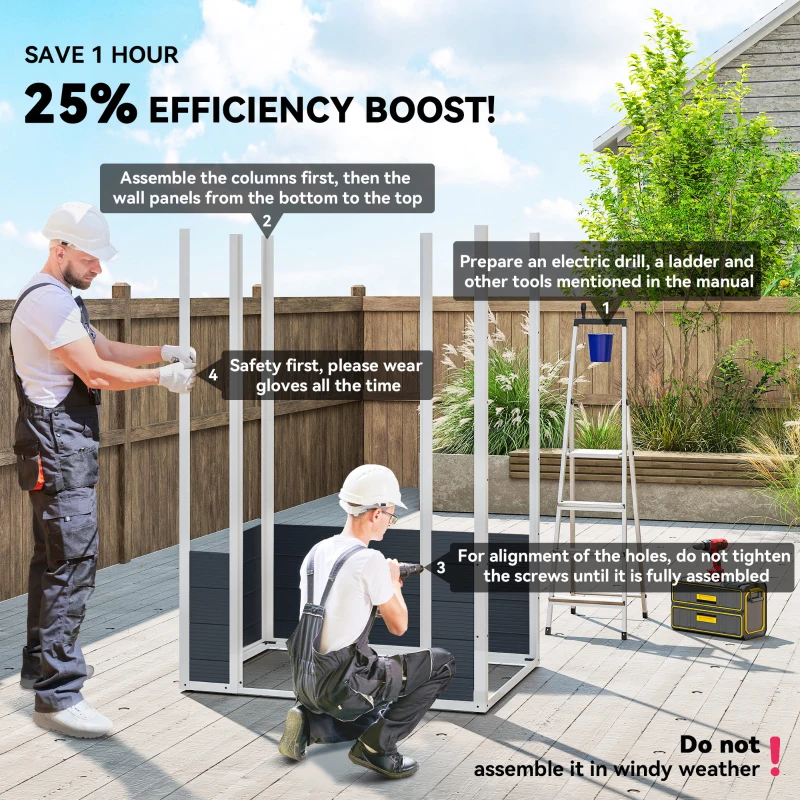 Outsunny Metal Storage Shed With Latched Door Good Ventilation Sloped Roof Outdoor Patio Equipment Tool Storage