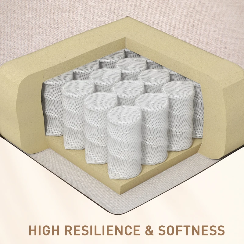 HOMCOM Fotoliu Reclinabil 145° cu Masaj și Încălzire cu 5 Programe și 8 Puncte Vibrante, Buzunare de Depozitare, Bej