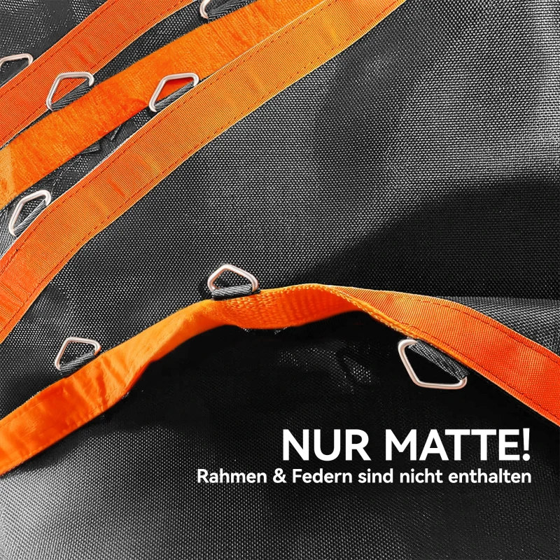 SPORTNOW Trampolinemat, Ronde Sprungdoek, Polypropyleen, Oranje