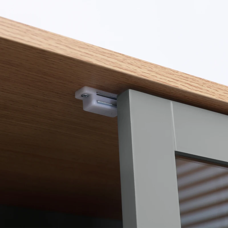 HOMCOM 180cm Tall Kitchen Pantry Cupboard, Freestanding Storage Cabinet with 5 Tier, Adjustable Shelves,  Drawer, Grey