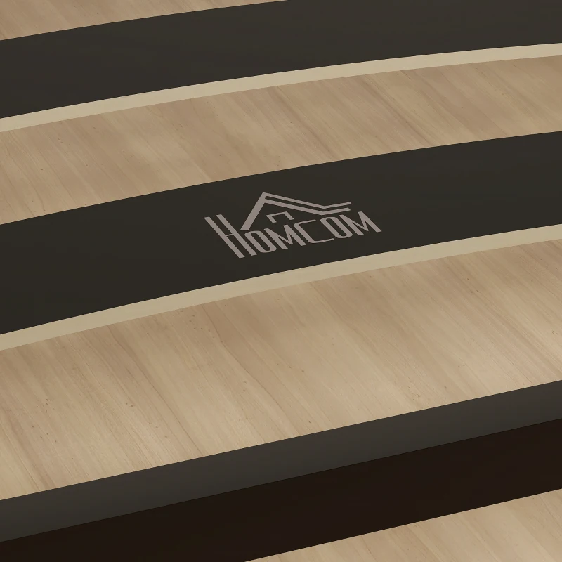 HOMCOM Bettgestell 90 x 190 cm, Einzelbett mit massivholz-Lattenrost und Füßen, mit Stauraum darunter, schwarz