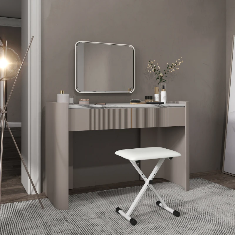 HOMCOM Tabouret piano pliable, banc piano réglable en hauteur, siège rembourré en PU, 39 x 29 x 37-47 cm, blanc