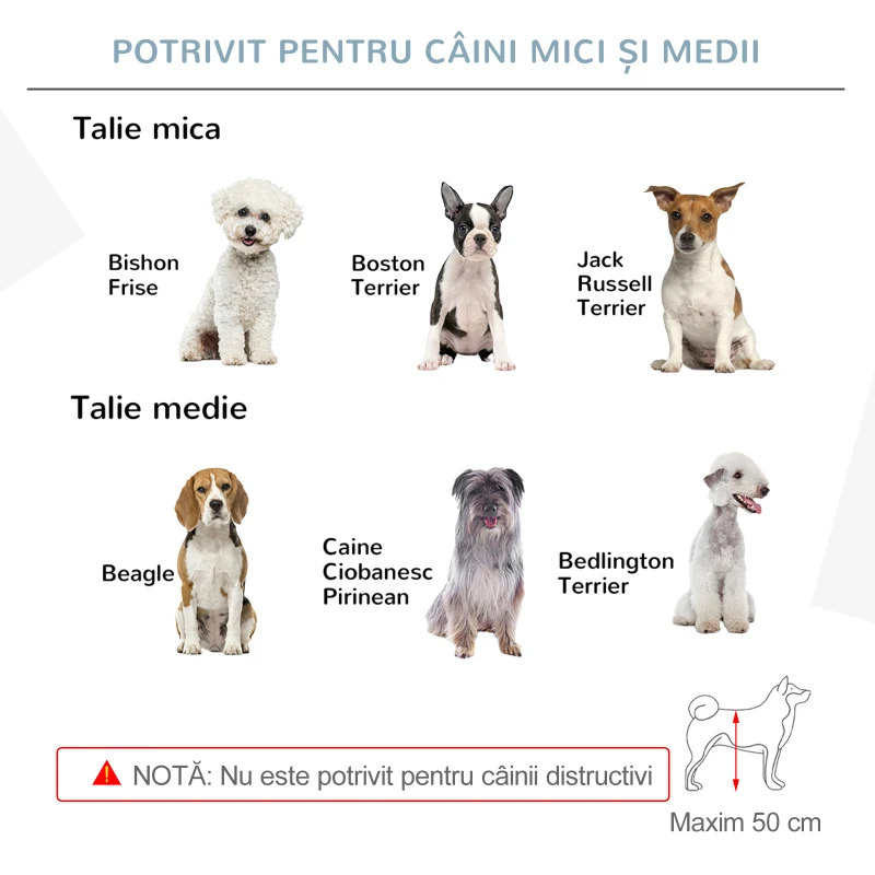 PawHut Poartă de Siguranță Pliabilă pentru Câini Talie Mică/Medie 237.5x36x80 cm Gri