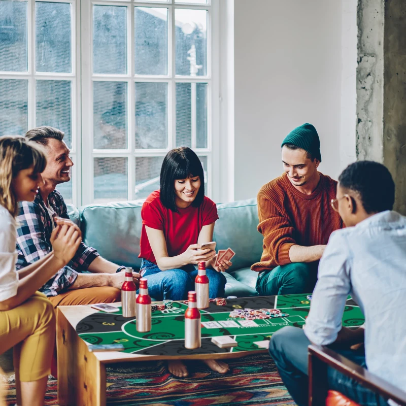 SPORTNOW Tapis de poker dessus de table de poker jusqu'à 10 joueurs sac de transport inclus 180 x 90 x 0,5 cm vert et noir