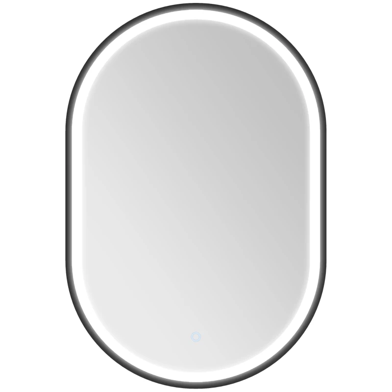 HOMCOM Miroir salle de bain éclairage LED 50x70cm, miroir lumineux salle de bain mural interrupteur tactile, lumière 3 couleurs