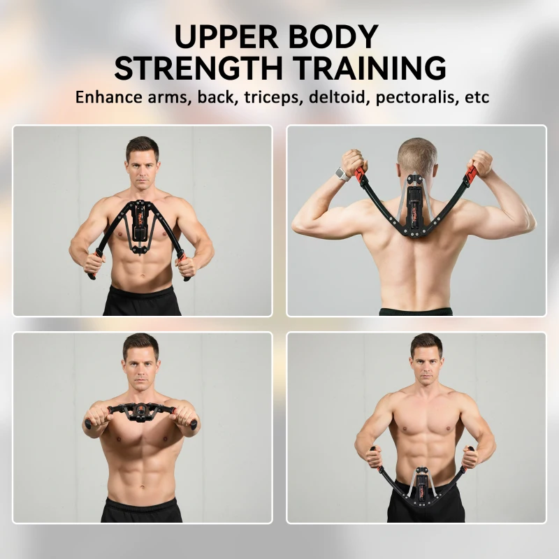 SPORTNOW Twister Arm Exerciser, Adjustable 22-440lbs Hydraulic Power Exerciser, Home Chest Expander, Strength Training Fitness Equipment for Arm, Chest, Bicep, Abdomen, Shoulder