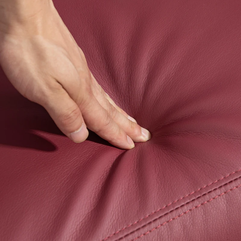 HOMCOM Poltrona de Massagem Reclinável com 2 Zonas de Massagem 8 Programas e 5 Níveis de Intensidade 68x88x98 cm Borgonha