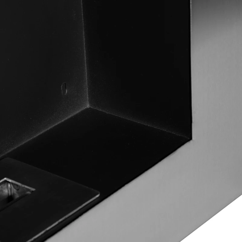 HOMCOM Cheminée bioéthanol Murale encastrable brûleur 2 x 0,9 L, environ 3 h de durée de combustion 110L x 14l x 54H cm Couverture 25-30 m² Acier inox