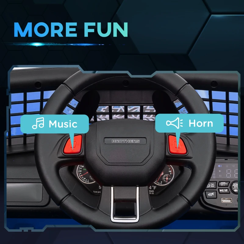 AIYAPLAY Mașină Offroad pentru Copii 3-6 Ani 12V cu Telecomandă Albastru