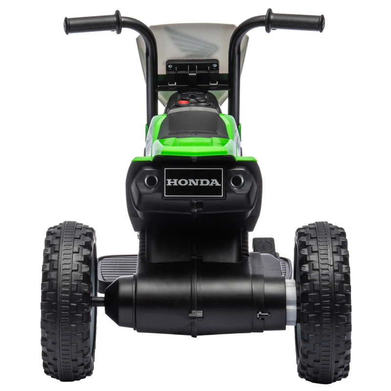 HOMCOM Elektro Kindermotorrad Honda, 3 km/h, Soundeffekte, für 18-36 Monate, Grün