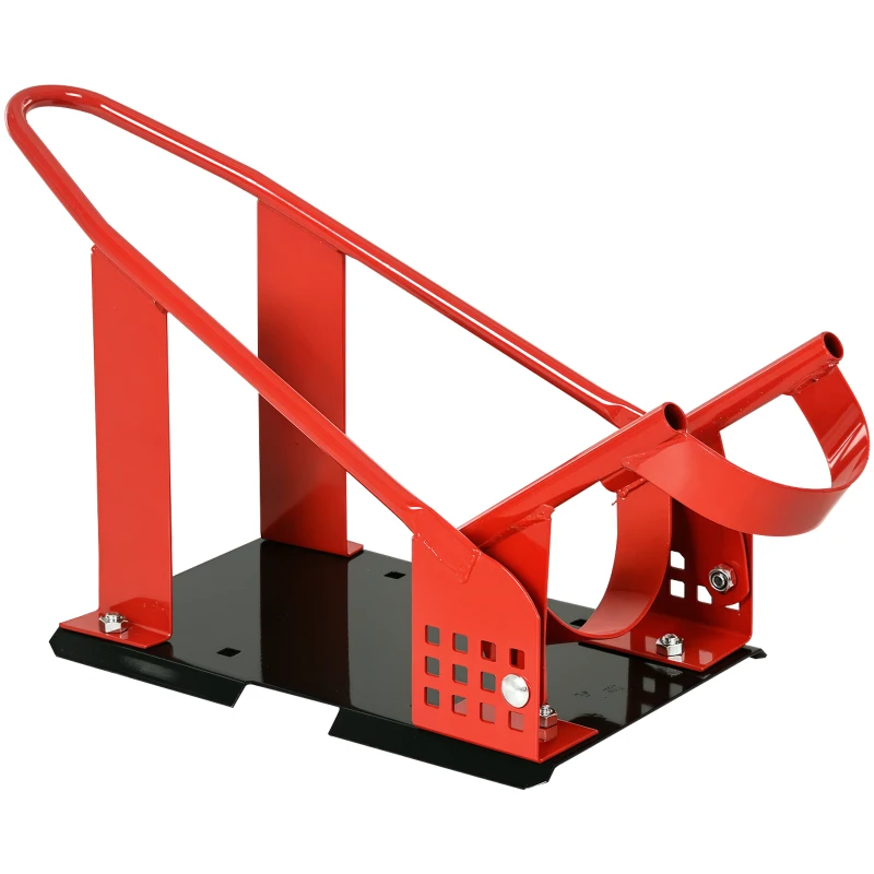 HOMCOM Cavalletto Alzamoto Anteriore in Metallo per Moto max 450kg con Sezioni Preforate, 27.5x51-69x34 cm